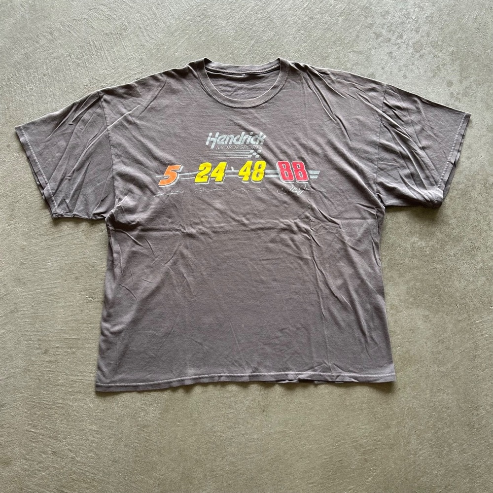 Vintage Hendrick Motorsports Shirt Size XXL Gray Nascar Racing Gordon Johnson